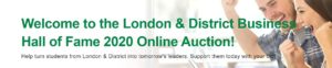 Let the bidding begin! London & District Hall of Fame Award