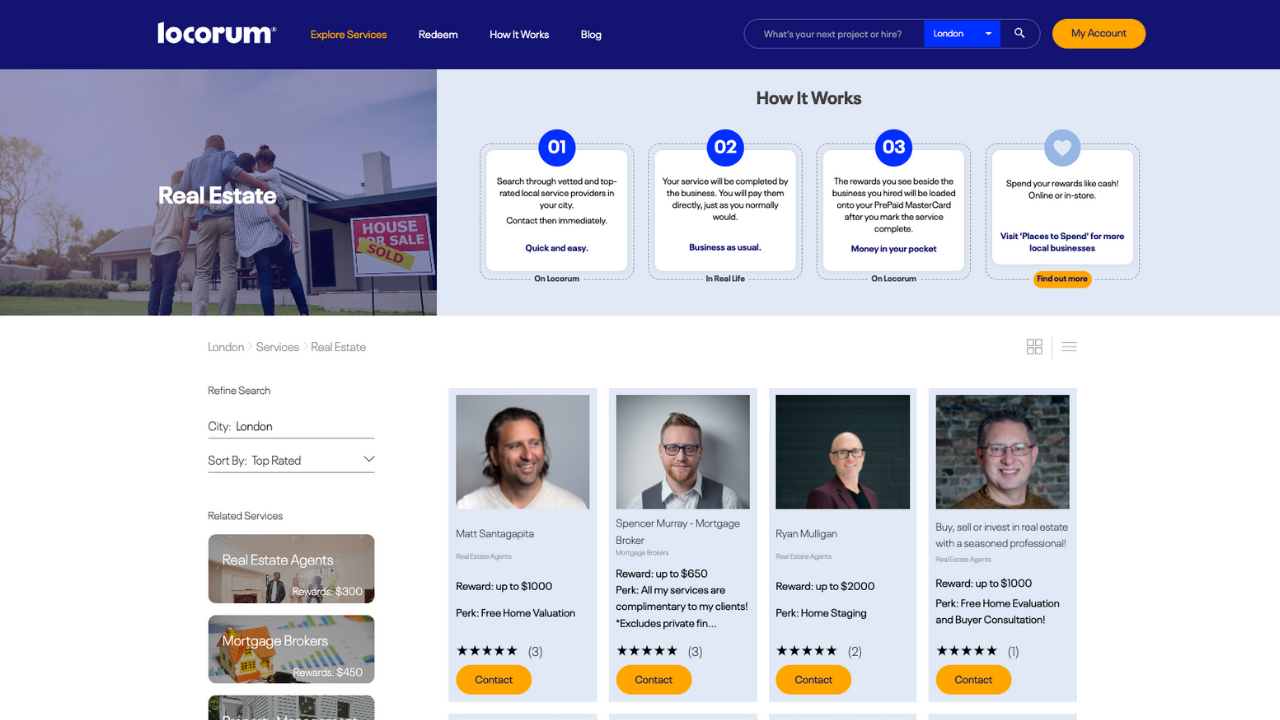 Locorum rewards Londoners on life's biggest purchases business services Content Studio